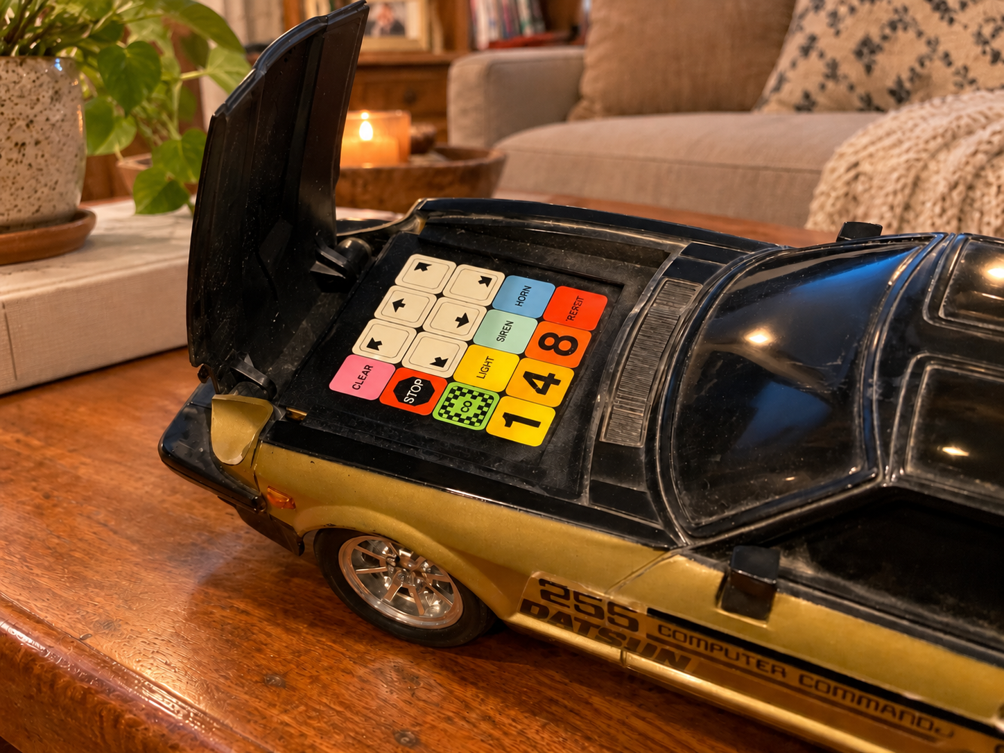 A programmable toy car similar to the one I had as a kid